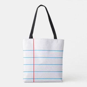 Notebook Paper Graphic© Tote Bag