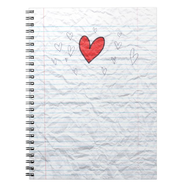 Notebook paper heart (Front)