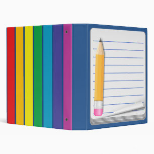 Notebook & Pencil - Customize This Teacher Binder