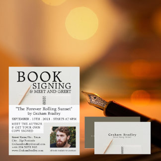Notebook & Pencil, Writers Business Card