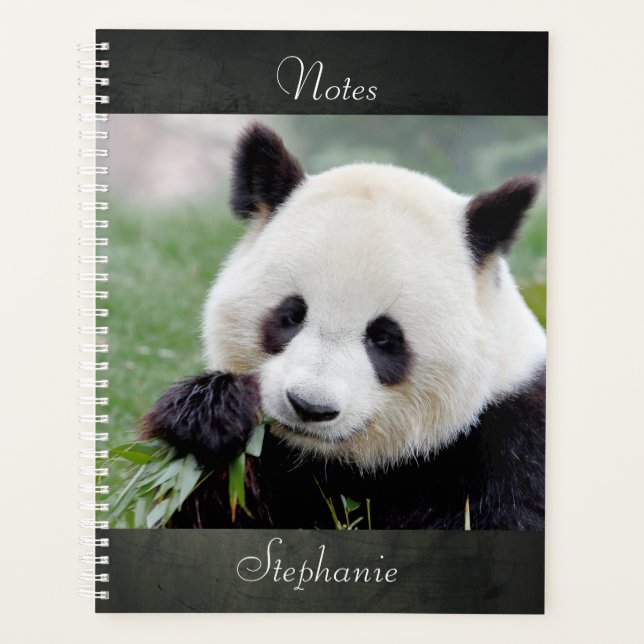 Notebook Photo giant panda , animals 01. notebook Planner (Front)