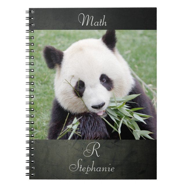 Notebook Photo giant panda , animals 0289. (Front)