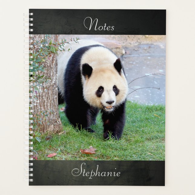 Notebook Photo giant panda , animals 05. notebook Planner (Front)