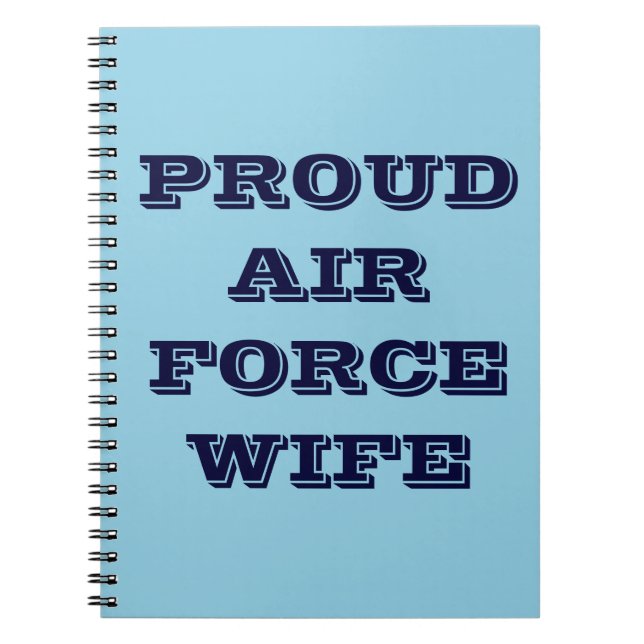 Notebook Proud Air Force Wife (Front)