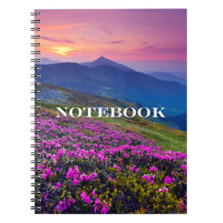Notebook - Purple Flower Mountain Side