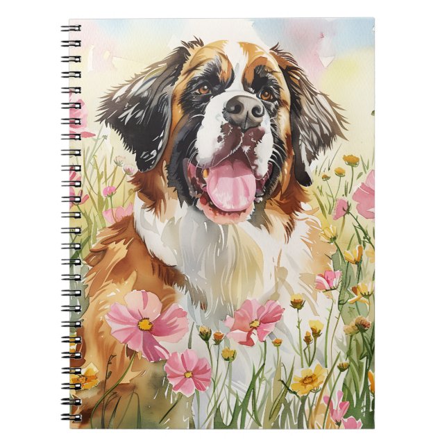 Notebook – Saint Bernard Dog Lover Journal (Front)