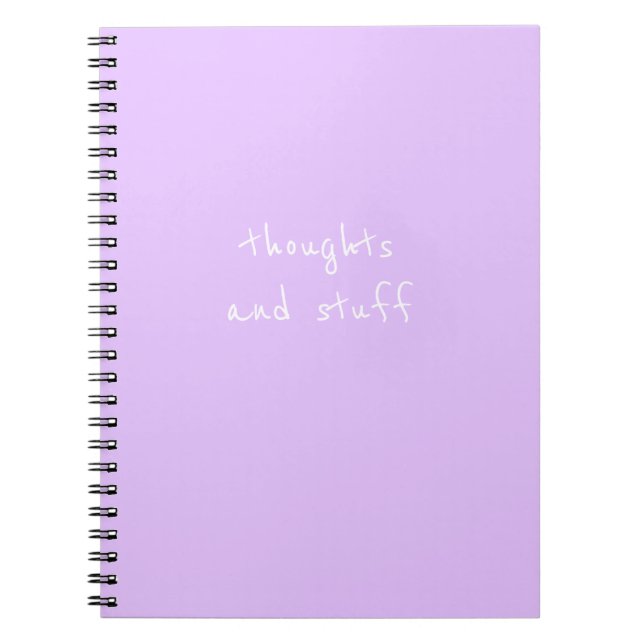 Notebook - thoughts and stuff (Front)