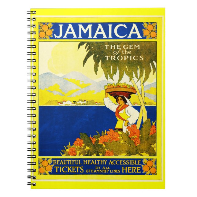 Notebook-Vintage Travel-Jamaica Notebook (Front)
