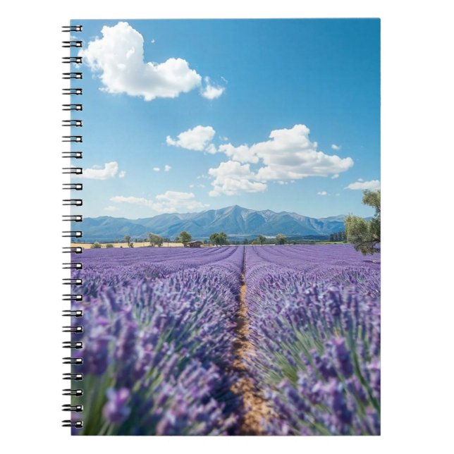 Notebook With A Outdoor Landscape With Mountains (Front)
