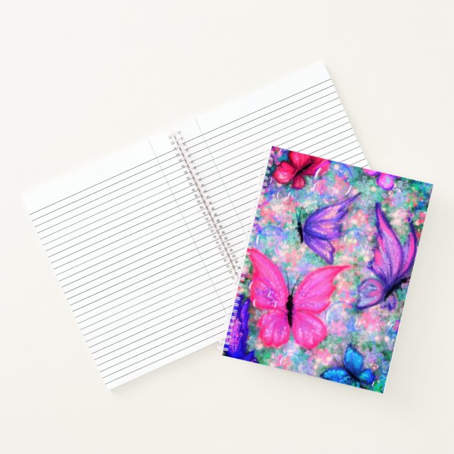 Notebook with Butterflies (Inside)