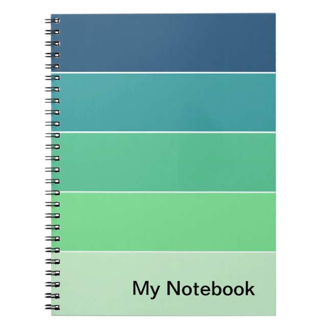 Notebook with Customizable Gradient Design (Front)