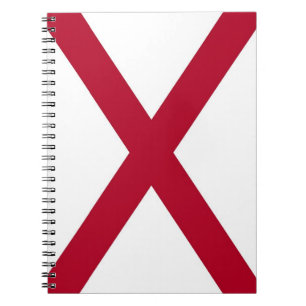 Notebook with Flag of Alabama