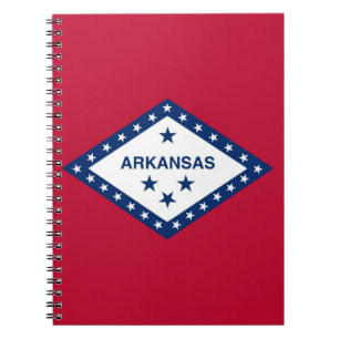 Notebook with Flag of Arkansas State