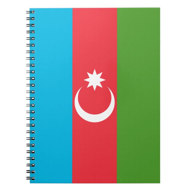 Notebook with Flag of Azerbaijan (Front)
