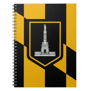 Notebook with Flag of Baltimore City