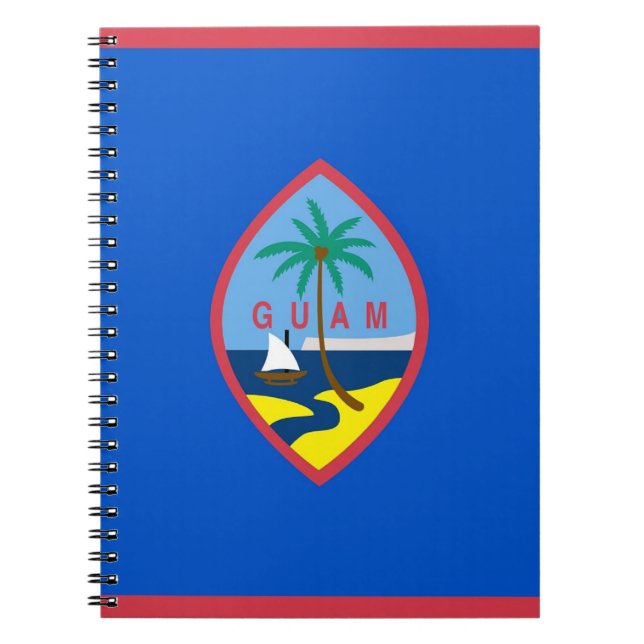 Notebook with Flag of Guam (Front)