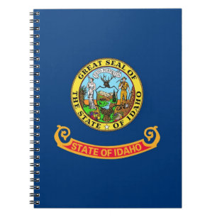 Notebook with Flag of Idaho State