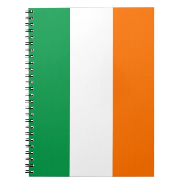 Notebook with Flag of Ireland (Front)