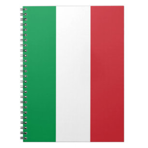 Notebook with Flag of Italy