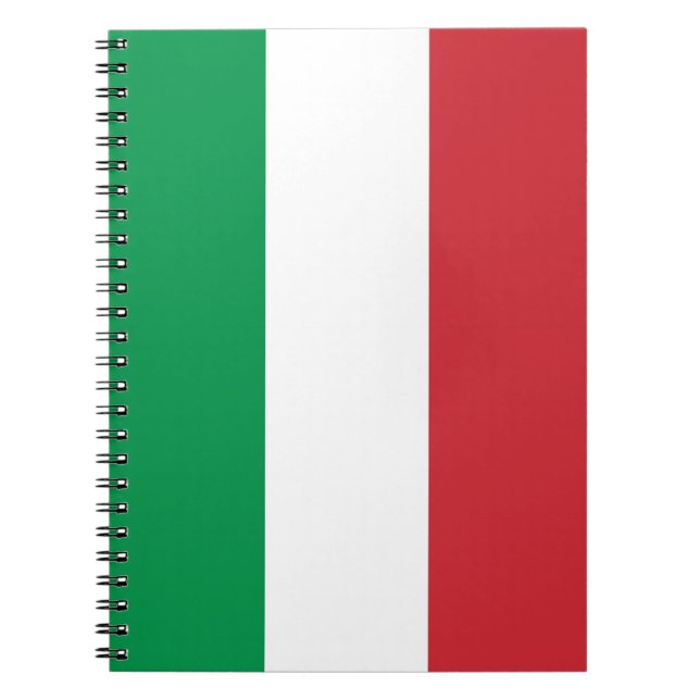Notebook with Flag of Italy (Front)