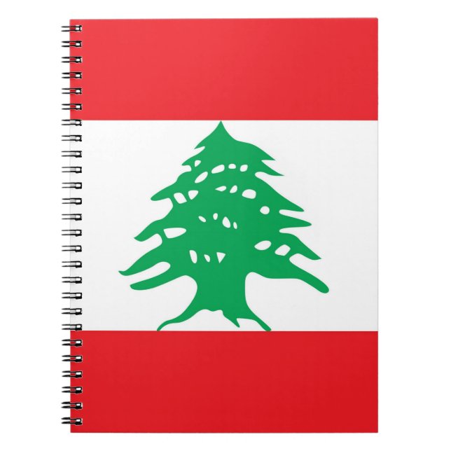 Notebook with Flag of Lebanon (Front)
