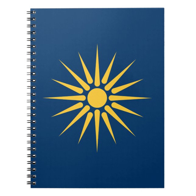 Notebook with Flag of Macedonia, Greece (Front)