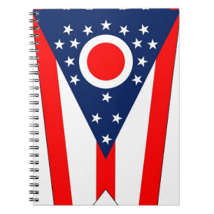 Notebook with Flag of Ohio State