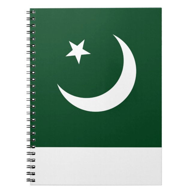 Notebook with Flag of Pakistan (Front)