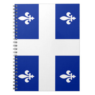 Notebook with Flag of Quebec