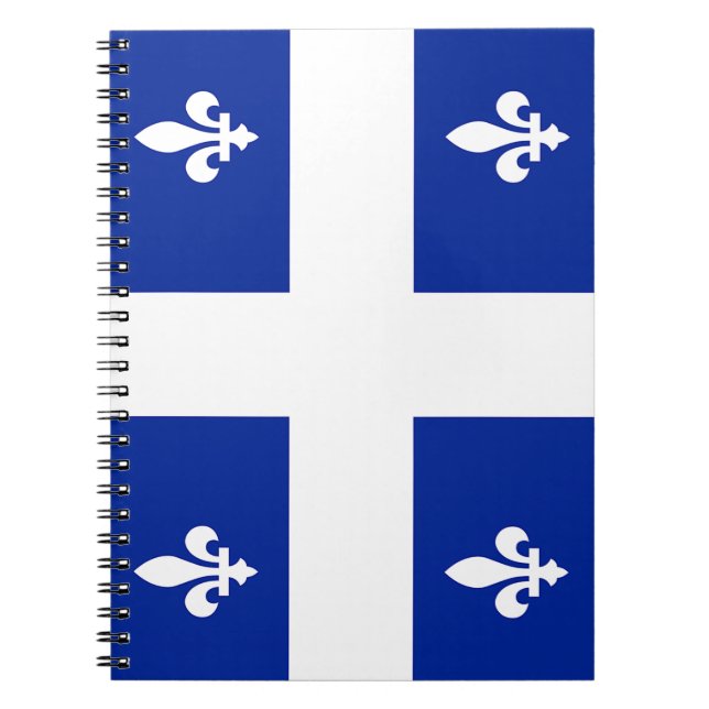 Notebook with Flag of Quebec (Front)