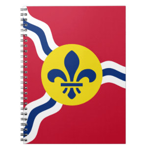 Notebook with flag of St. Louis, Missouri