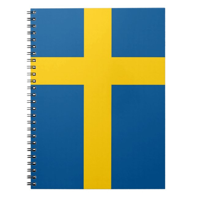 Notebook with Flag of Sweden (Front)
