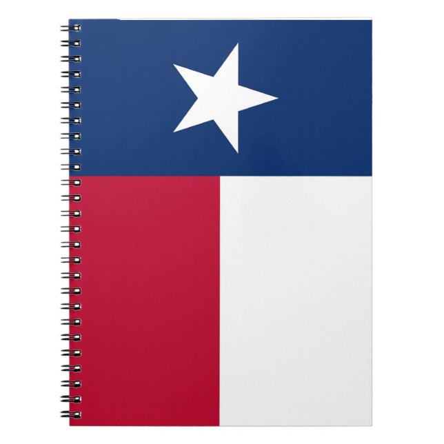 Notebook with Flag of Texas State (Front)