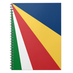 Notebook with Seychelles Colours Abstract Design