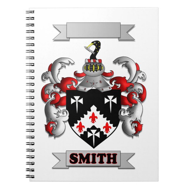 Notebook with Smith Surname And Shield (Front)
