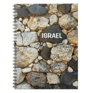 Notebook with Stone Wall in Israel
