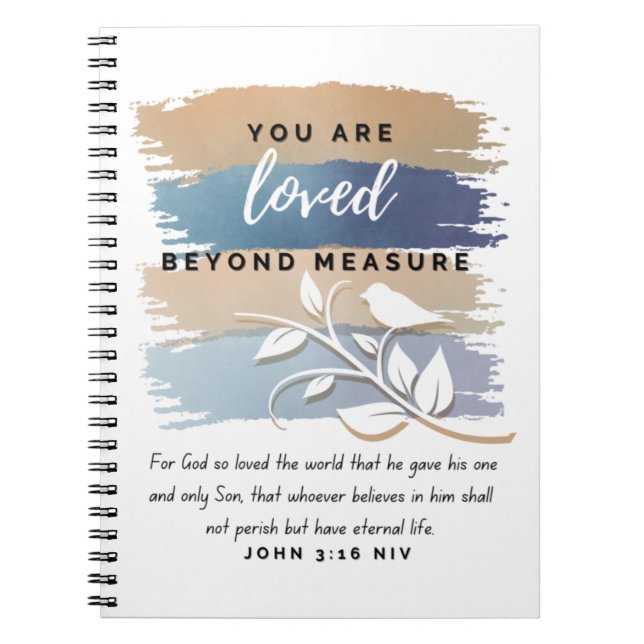 Notebook- You Are Loved Beyond Measure Notebook (Front)