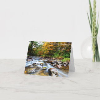 Notecard:  Alplaus Kill, Charlton, NY Card