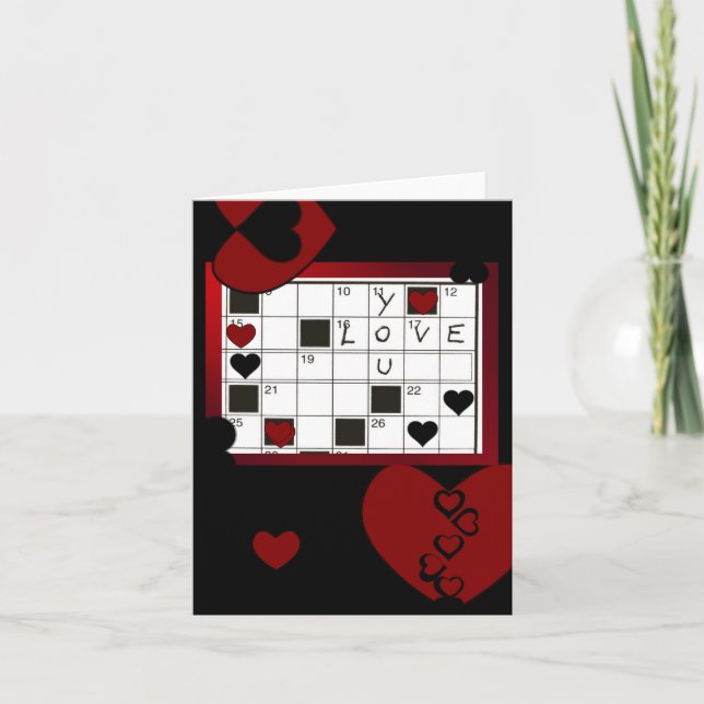 Notecard-Art of Love-Love Puzzle Holiday Card (Front)