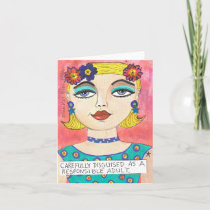 NOTECARD-DISGUISED AS A RESPONSIBLE ADULT CARD