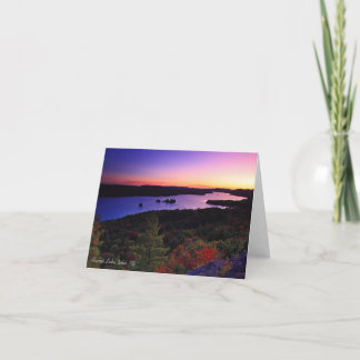 Notecard:  Fourth Lake, Inlet, NY Card