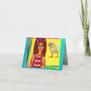 NOTECARD-Free range human Card