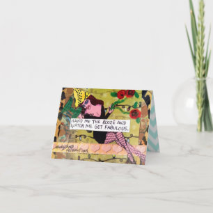 NOTECARD-HAND ME THE BOOZE AND WATCH ME GET HOLIDAY CARD