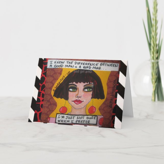 NOTECARD-I KNOW THE DIFFERENCE BETWEEN CARD (Front)