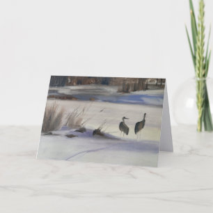Notecard of Sandhill Cranes, Steamboat Springs, Co