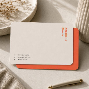Notecard Retro Orange Stationery Note Cards