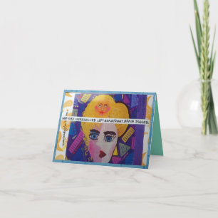 NOTECARD-SHE HAD UNRESOLVED LEFT BRAIN/RIGHT BRAIN CARD