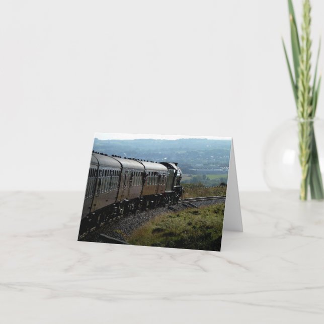 Notecard: Steam Train in Yorkshire Card (Front)