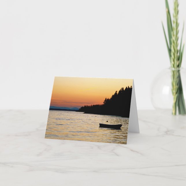 Notecard Stonington, Maine Sunset (Front)