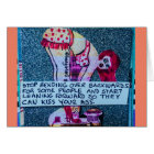 NOTECARD-STOP SE PLIANT PLUS DE VERS L'ARRIÈRE